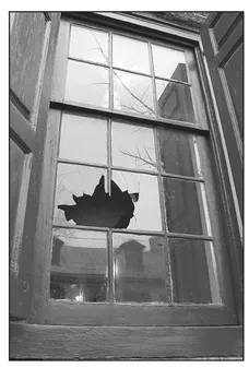 Figure 1.2: Grumblethorpe Historic House Museums in the Germantown area of Philadelphia, PA. In 2006 a brick was thrown through the street-front window, perhaps, at least in part, due to a neighbor's indifference to the HHM's isolation. The vandalism sparked a re-assessment of the House's relationship with the community and the establishment of the Grumblethorpe Farm Stand which was managed by the neighborhood-based Grumblethorpe Youth Volunteers. The project was facilitated by Brandi Levine, the then education director, and the Philadelphia Society for the Preservation of Landmarks. Photo: Franklin Vagnone.