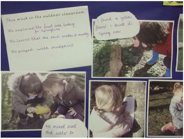 Keeping a weekly outdoor news display keeps parents informed