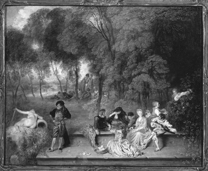 Figure 1.1 Jean-Antoine Watteau, The Pleasures of Love (1719)