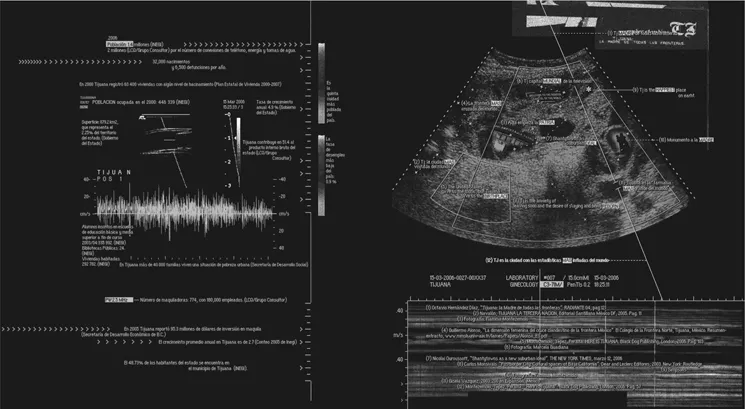 Figure 1.3 Fiamma Montezemolo, Bio-Cartography of Tijuana’s Cultural-Artistic Scene, inSite_05, 2006; courtesy of the artist.