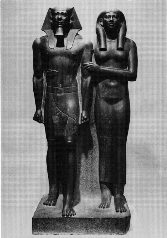1. King Mycerinus and Queen Khamerernebty II, 4th Dynasty, ca. 2470