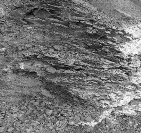 Figure 1.3 Deterioration of clay shale formation