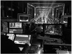 Figure 1.1 Programmer Kirk Miller at Work on the 2016 Production of Black Girls Rock. Source: set design by Anne Brahic, photo by author