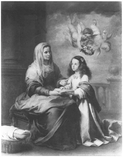 Figure 1-1 Bartolomé Esteban Murillo, St. Anne Teaching the Virgin Mary to Read, circa 1650. Museo del Prado, Madrid.