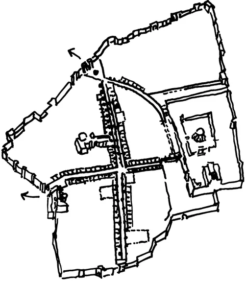 Plan of the Old City of Jerusalem today