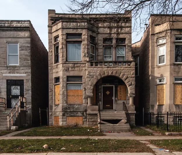 Figure 1.2 Foreclosed homes in the Englewood neighborhood of Chicago, December 1, 2012