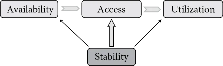 Chart of Dimensions of food security