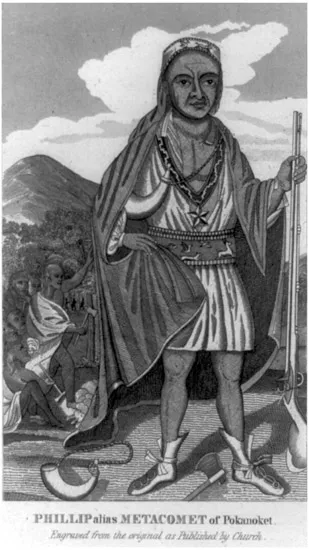 Figure 1.1 Metacomet (“King Philip”), chief of the Wampanoag.