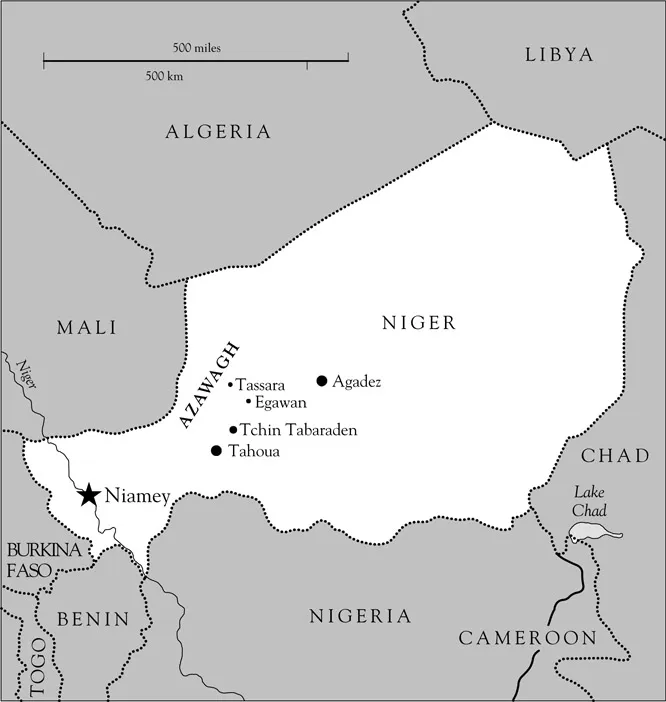 Map 1 The Azawagh region in Niger