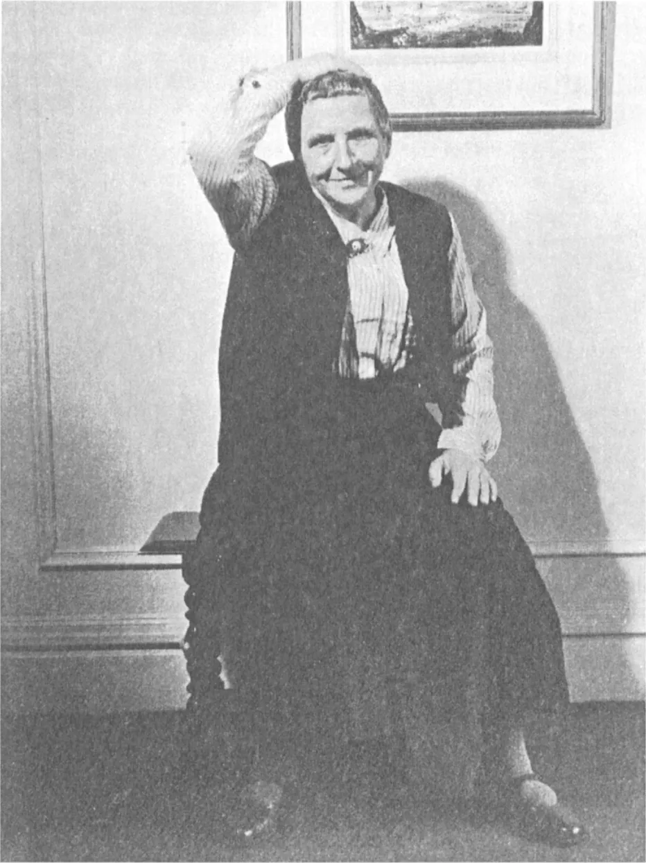 Figure 1 Gertrude Stein, 1934. Photograph by Rayhee Jackson. Used by permission of the Estate of Gertrude Stein.