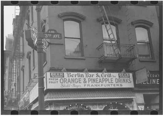 FIGURE 1.6 Signs, Yorkville, NY, by Arthur Rothstein. Library of Congress, Prints and Photographs Division, US Farm Security Administration