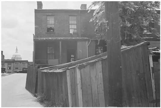 FIGURE 1.7 An image of urban decay from Washington, DC circa 1935, taken by Carl Mydens. Library of Congress, Prints and Photographs Division, US Farm Security Administration