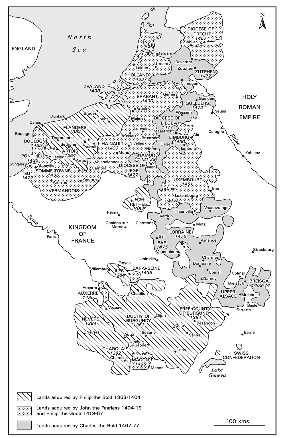 Map 1 Valois Burgundy.