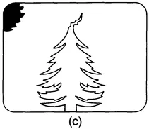 Figure 1.5 (a) Loss of vertical sync causes a frame roll, (b) Loss of horizontal sync causes diagonal picture breakup. (c) A marginal signal may cause tearing.