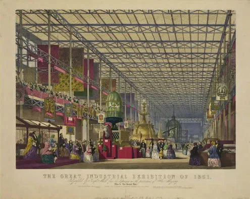 1.1 The Great Exhibition interior, Joseph Paxton (1851), Crystal Palace, London