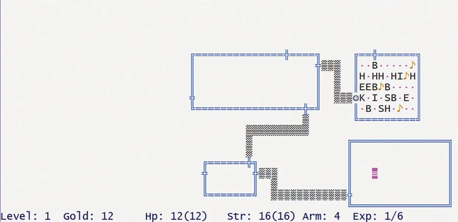 Figure 1.1 Rogue Clone IV, win32 version.