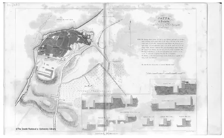 Figure 1.1. Jaffa and Environs, 1842. (Source: Skyring, Charles Francis, London, 1843; courtesy of the Jewish National & University Library, Jerusalem)