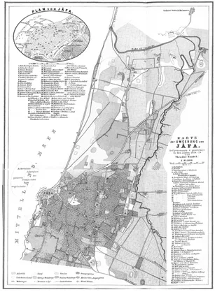 Figure 1.2. Theodor Sandel map of the Jaffa area, 1878– 1879. (Source: By courtesy of Or Alexandrowicz)