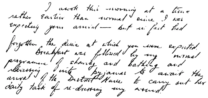 FIGURE 1.1 Example of H.J.A.’s handwriting.