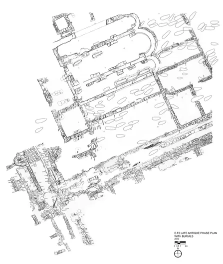 Figure 1.2 Polis, Basilica A and surroundings, site-plan (drawing: Krista Ziemba, Princeton Cyprus Expedition Archive).