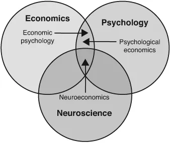 Figure 1.1 The nature of behavioural economics and bounded rationality