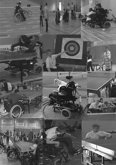 Figure I.1 Photo montage—‘Paralympic sports within Victoria Education Centre’