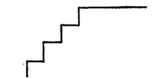 1. is a staircase, or an overhanging ledge.