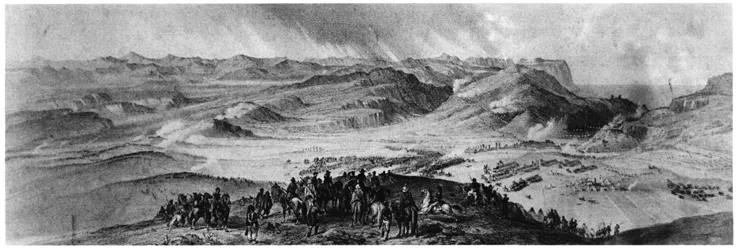 Figure 1 Balaklava, 25th October 1854, hand-colored lithograph by A. McClure after a drawing by Lt.-Col. Adye R.A. and Capt. Pupper R.H.A., published by Colnaghi, April 20, 1855, National Army Museum, London