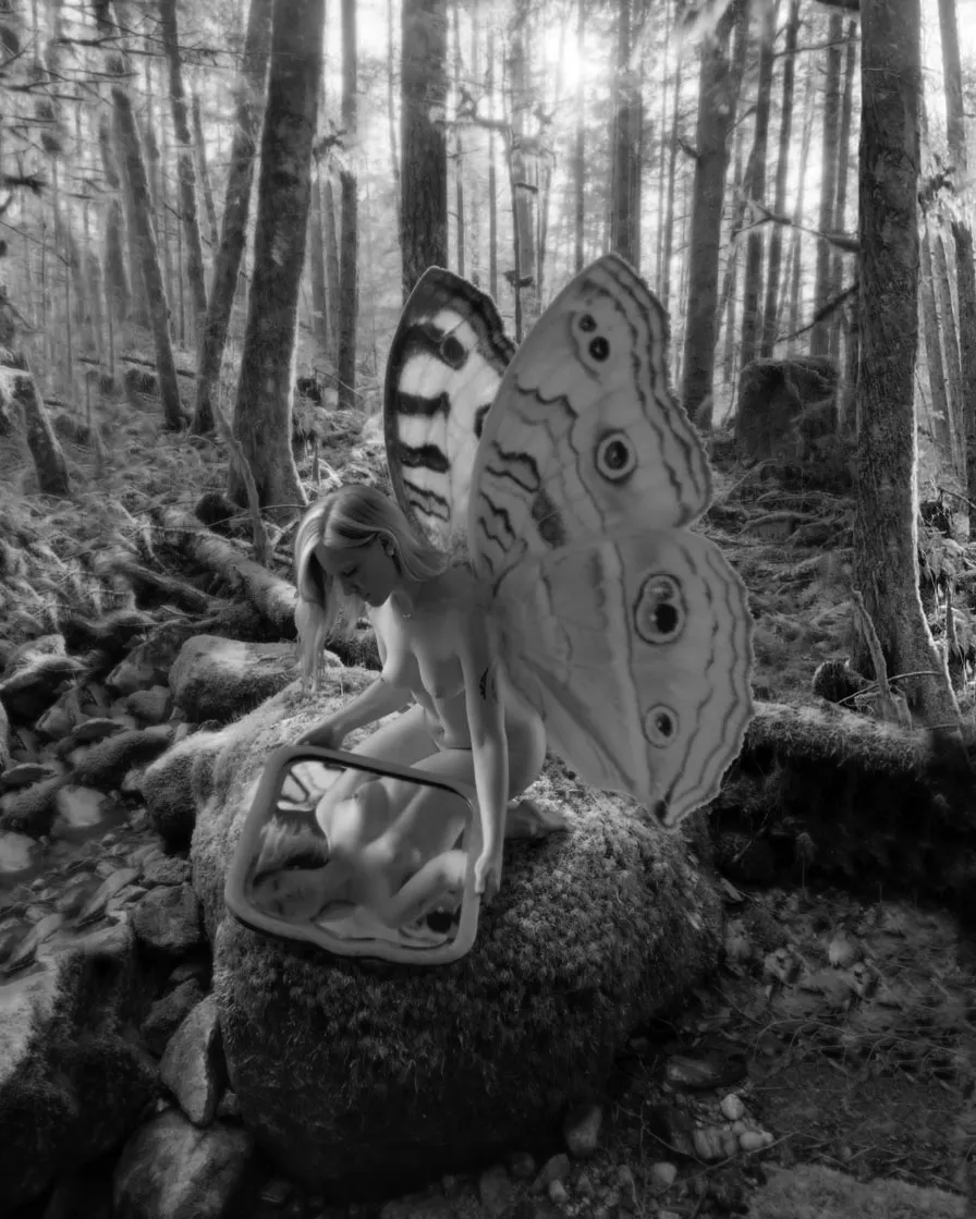 Figure 1.1. Heather Butterfly, silver gelatin print © Ron Reeder 2019