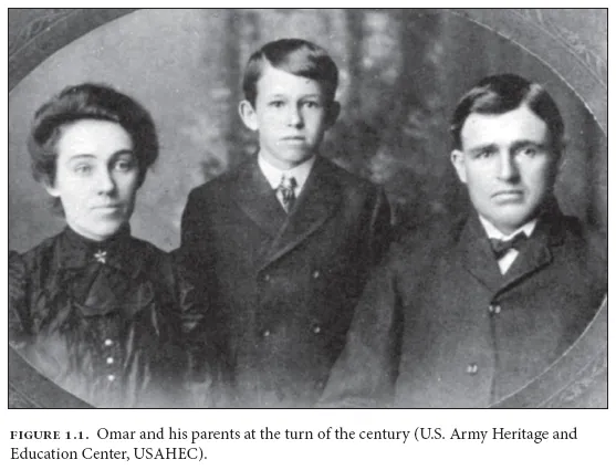 Image: FIGURE 1.1. Omar and his parents at the turn of the century (U.S. Army Heritage and Education Center, USAHEC).