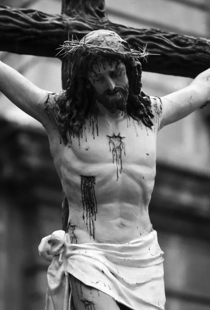 Fig. 5.1. Some Christians display a crucifix with the body of Christ bloody from his wounds.