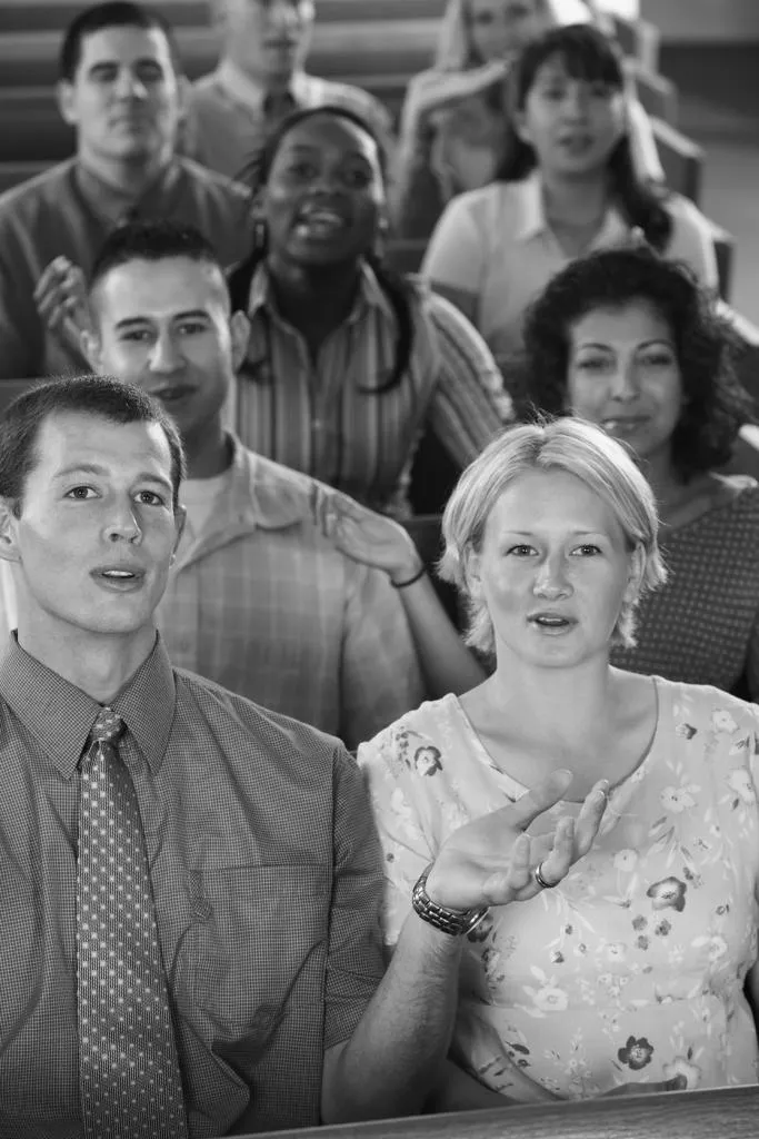 Fig. 5.2. How many of Smart’s seven dimensions stand behind this photo of a worshipping community?