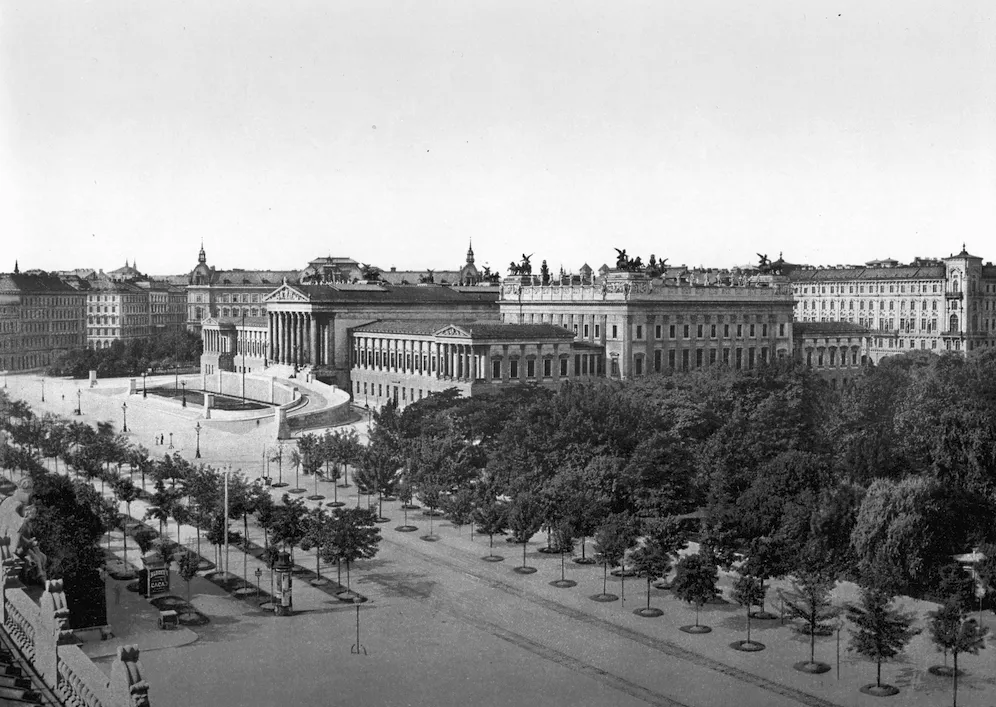 Vista panorámica de la Ringstrasse.