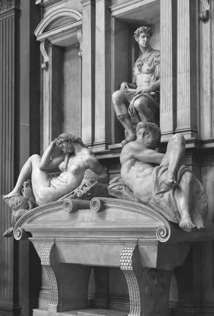 FIGURE 1.2 Michelangelo Buonarroti, Tomb of Duke Giuliano de’ Medici, detail