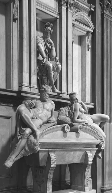 FIGURE 1.3 Michelangelo Buonarroti, Tomb of Duke Lorenzo de’ Medici, detail