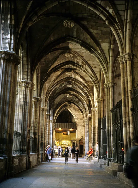 Claustro de la Catedral de Barcelona.