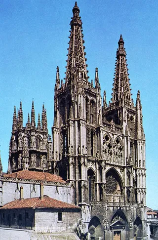 Fachada de la Catedral de Burgos.