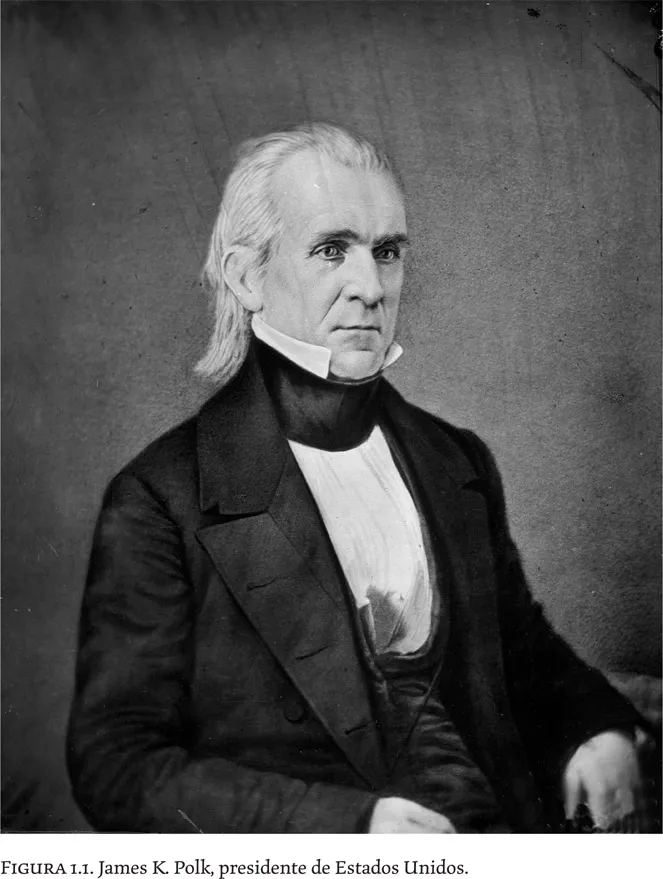 FIGURA 1.1. James K. Polk, presidente de Estados Unidos.