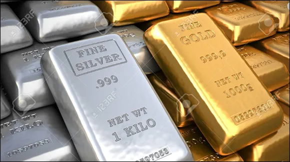 Picture of gold and silver bars that can be held in our hands and kept in our safekeeping.