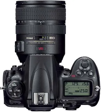 1.4 The top LCD screen is used for setting exposure controls, such as aperture, shutter speed and ISO.
