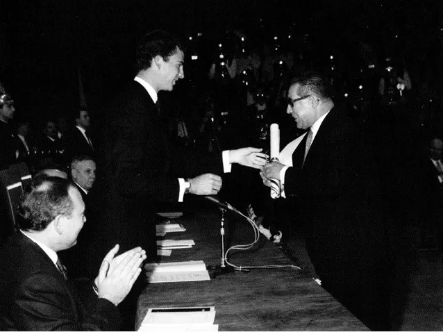 Recibiendo el Premio Príncipe de Asturias de Ciencias Sociales