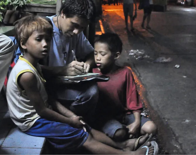 educador en la calle