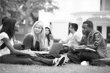 A typical contemporary college campus at a time when young people spend most of their time with peers rather than other adults. Monkey Business Images/Shutterstock