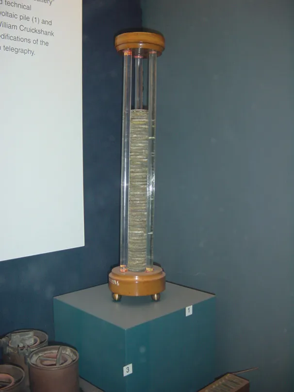 Image of Model of Volta’s battery