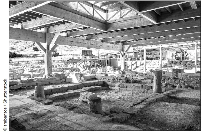The oldest excavated synagogue in Galilee is at Magdala. Jesus may have taught in this synagogue (Matt. 4:23).