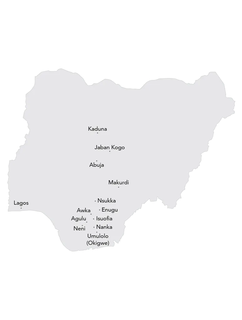 Map fo Nigeria