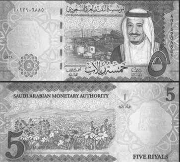 FIGURE 1.3 Banknotes used in Egypt, Saudi Arabia and Jordan