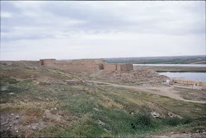 Eastern Wall of Doura Europa and the Euphrates River