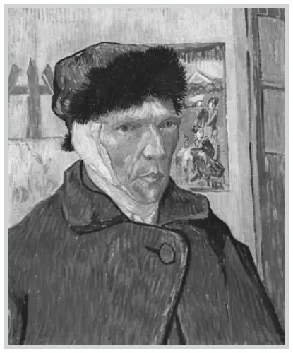 Vincent van Gogh, Self-Portrait with Bandaged Ear, 1889, oil on canvas, 60 × 49 cm, Courtauld Gallery, London