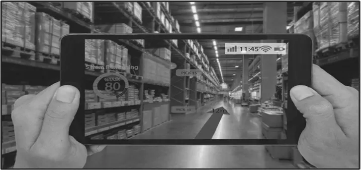 FIGURE 1.1 Augmented reality example.